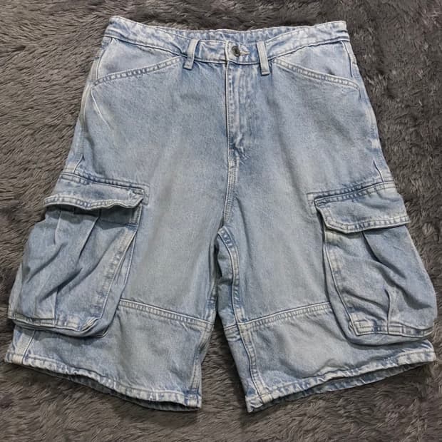 [[31] 자라(ZARA) 데님 카고 버뮤다 팬츠p189
