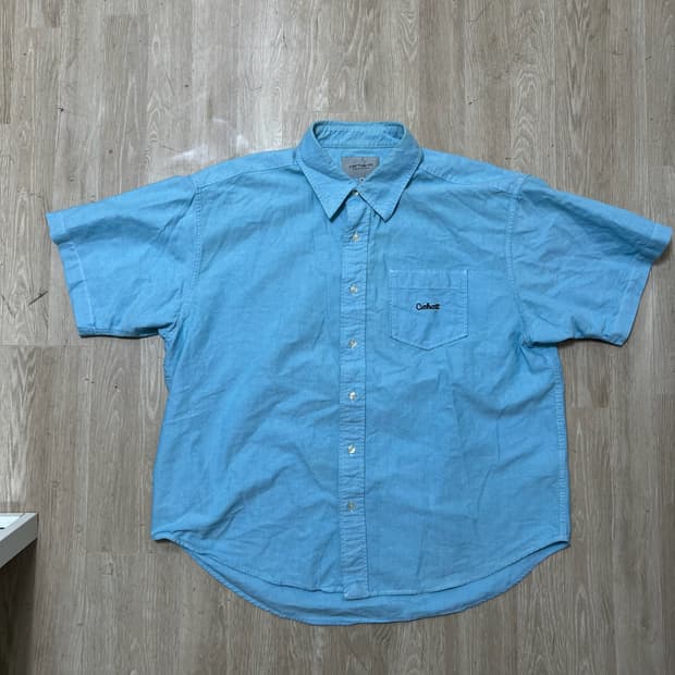 칼하트 로고 포켓 반팔셔츠 M