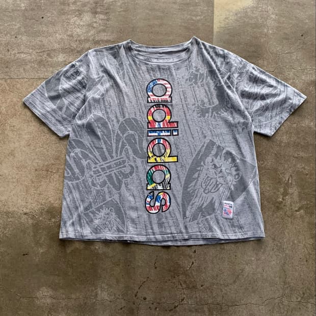 90s 아디다스 미국 월드컵 프로모션 AOP 티셔츠