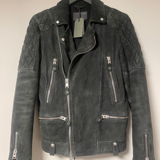 올세인츠 KITSIR BIKER (블랙 워시드)