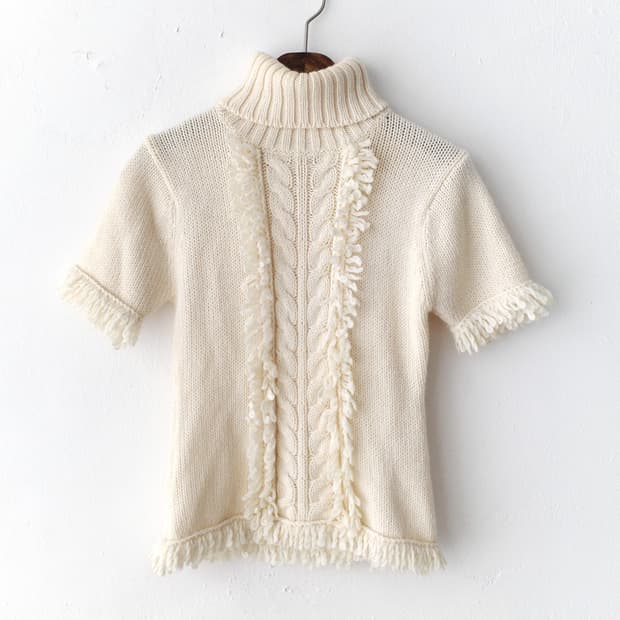 fringe half knit
