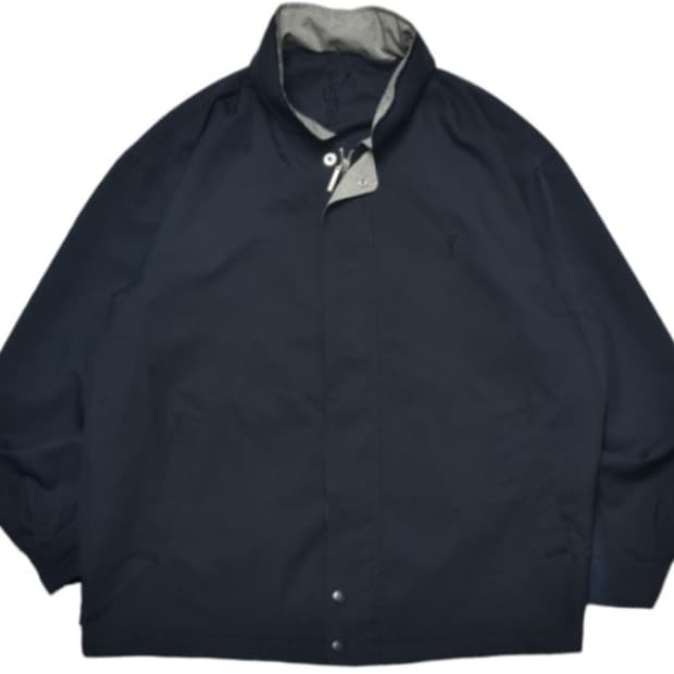 수입 빈티지 구제 90S 입생로랑 블루종 자켓 미니멀 