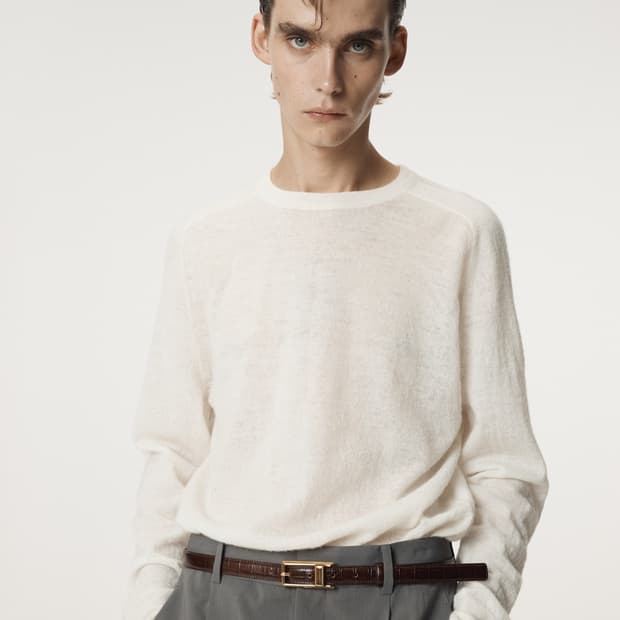 렉토 25FW RC 시어 니트 탑