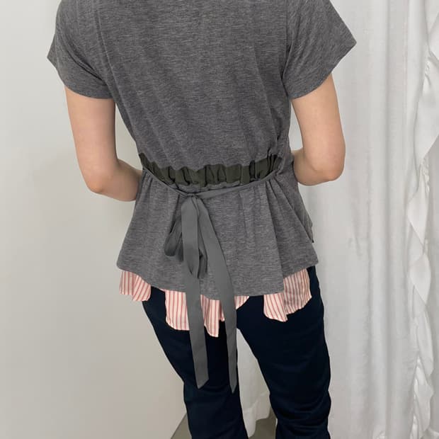 sacai 레이어드 티셔츠