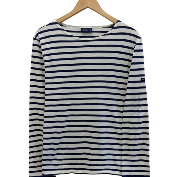 세인트제임스 긴팔 티셔츠 화이트&네이비 (L)