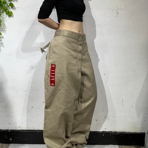 디키즈 와이드 베이지 워크 팬츠 치노 바지 40