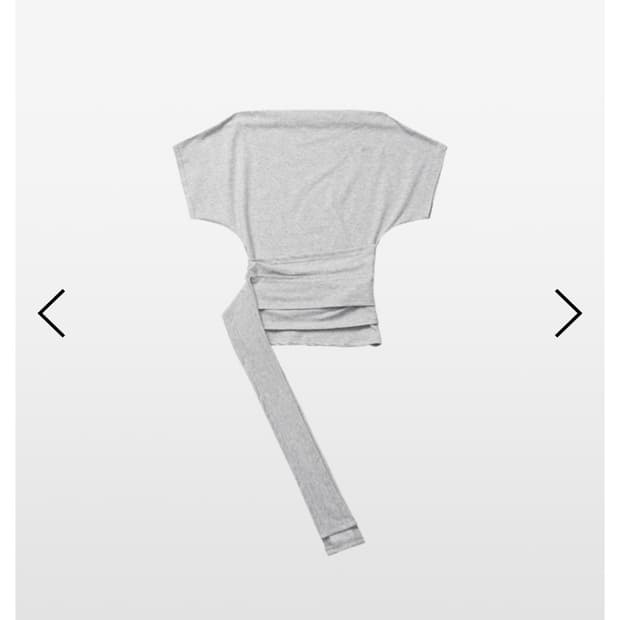 킴서울 BOW-DETAIL BOATNECK TEE 멜란지그레이