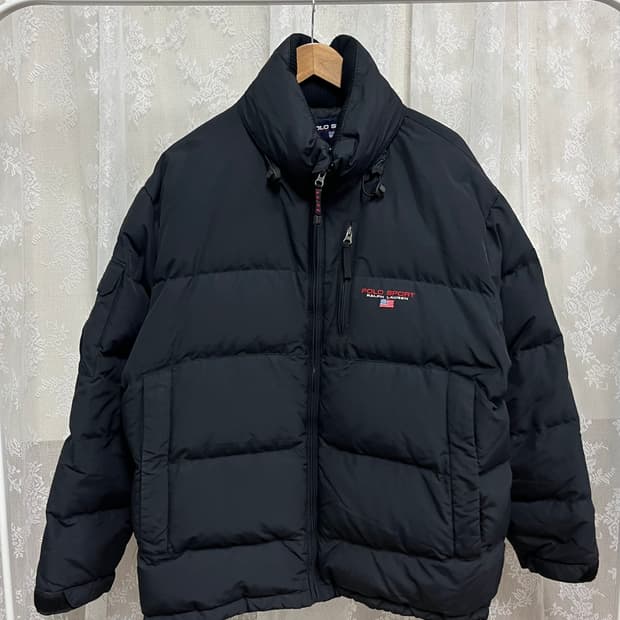 110) 폴로 랄프로렌 스포츠 빈티지 패딩 점퍼 블랙