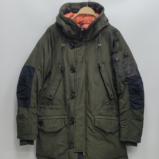 series 시리즈 빈티지 후드 패딩 자켓 / 남 100
