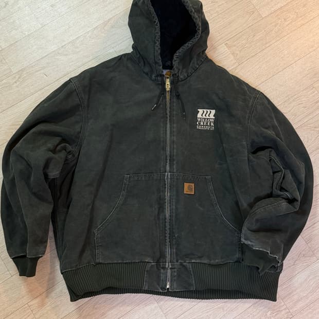 XXL) 빈티지 칼하트 워크자켓 j130 mos 후드집업