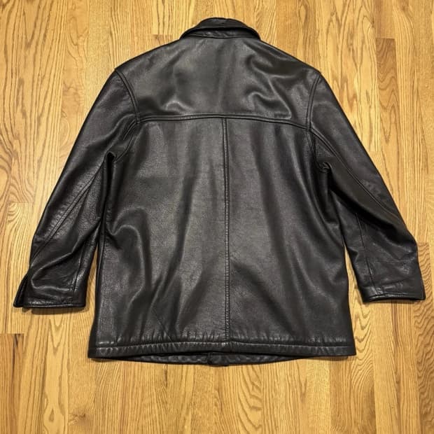 올드 제이크루 래더 카코트 j crew leather car coat