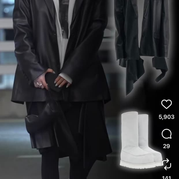 MM6 양털 어그 부츠 38 사이즈 (닝닝 지젤 공항패션템) 상품이미지1
