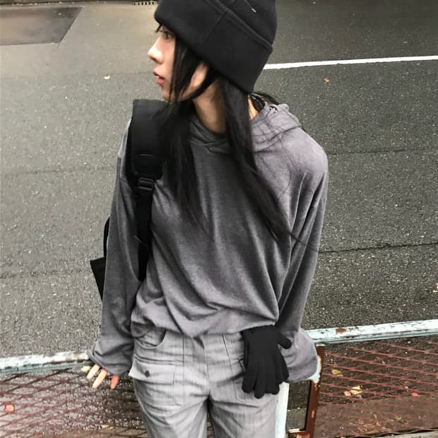 우화 넥워머 후디 롱슬리브