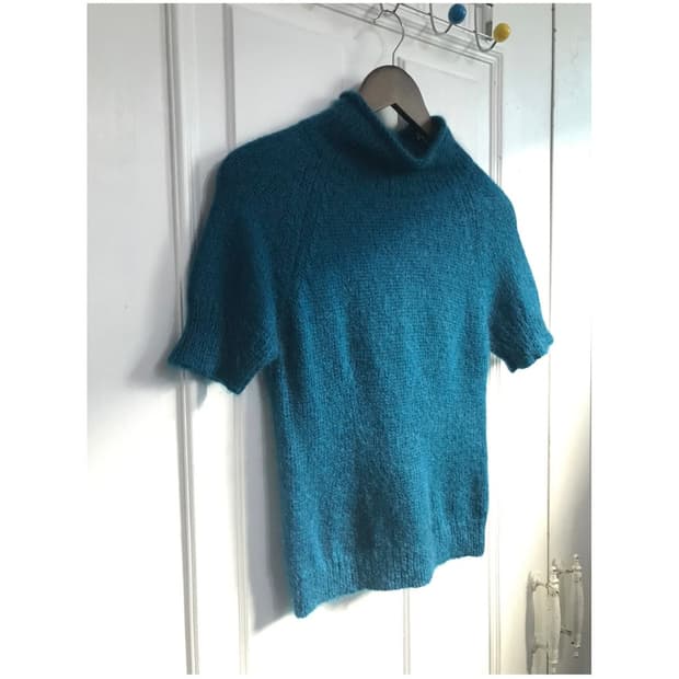 cyan half knit