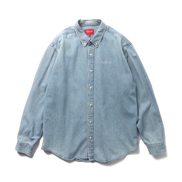 슈프림 Supreme Classic Logo Denim Shirt