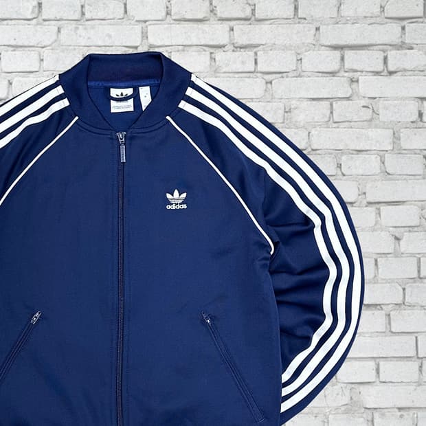 아디다스 신형 슈퍼스타 네이비 빈티지 져지 M