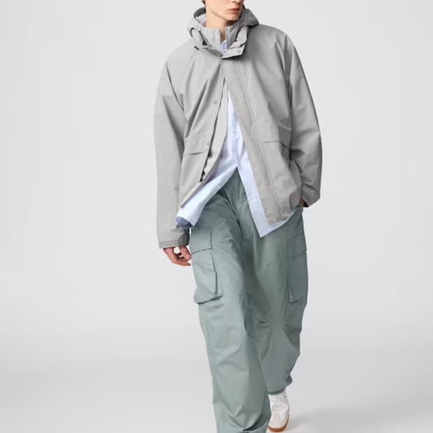 유니클로 c 와이드 카고팬츠