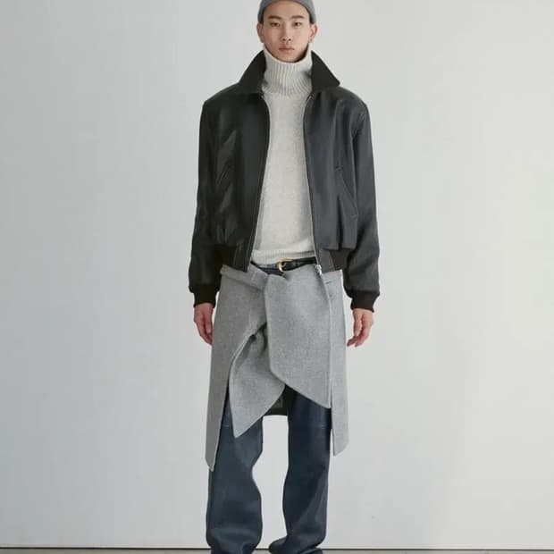 [구매]렉토 벤 슈렁큰 레더 다크브라운M