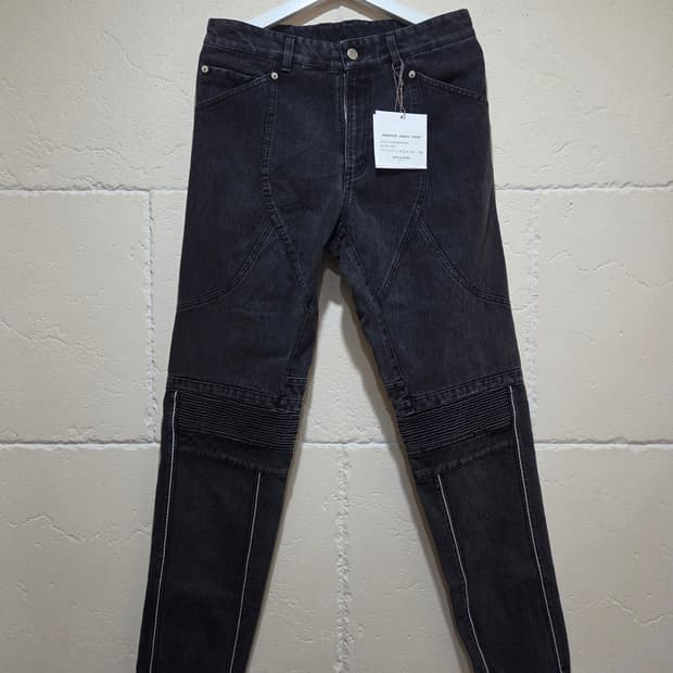 강혁 데님 바이커 팬츠 라지 새상품