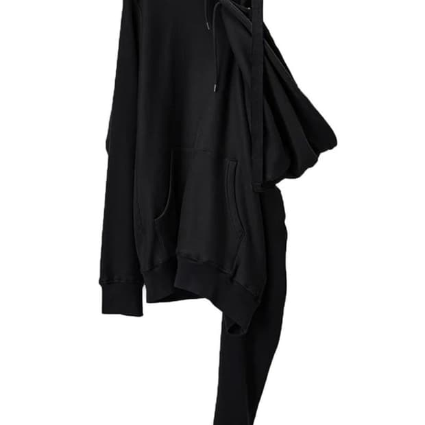 솔로이스트 23aw 드랍 숄더 후드