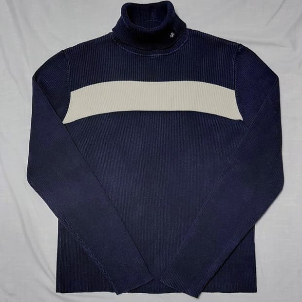 [L/90s 빈티지] 로렌 랄프로렌 RL 로고 코튼 터틀넥 니트