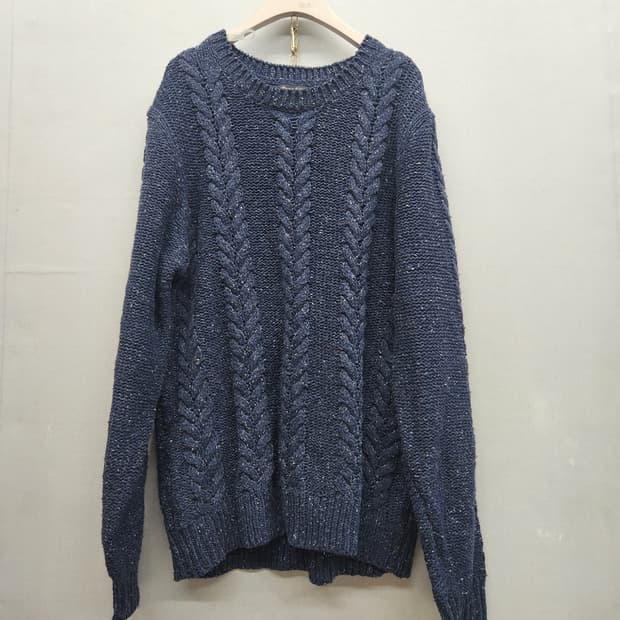 마시모두띠 꽈배기 코튼/캐시미어 니트 XL