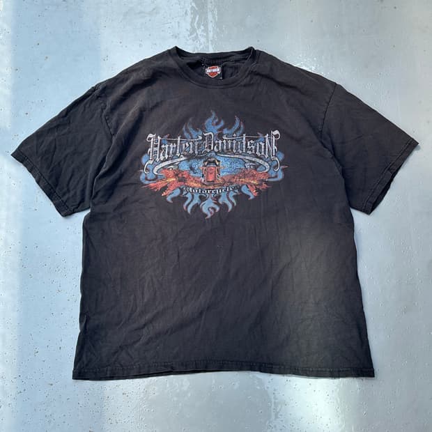 [할리데이비슨] •00s Vintage Chunky River Tee