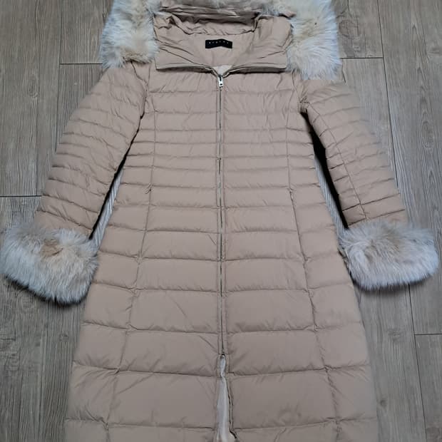 시슬리 폭스퍼 롱패딩 42