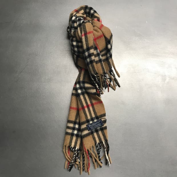 버버리 정품 캐시미어 머플러 베이지