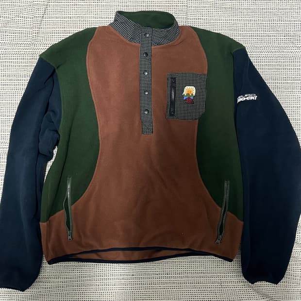 브레인데드 풀오버 플리스 자켓