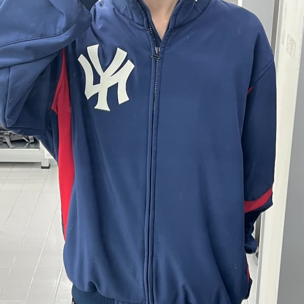 MLB 뉴욕 양키스 배색 바시티 트랙 자켓
