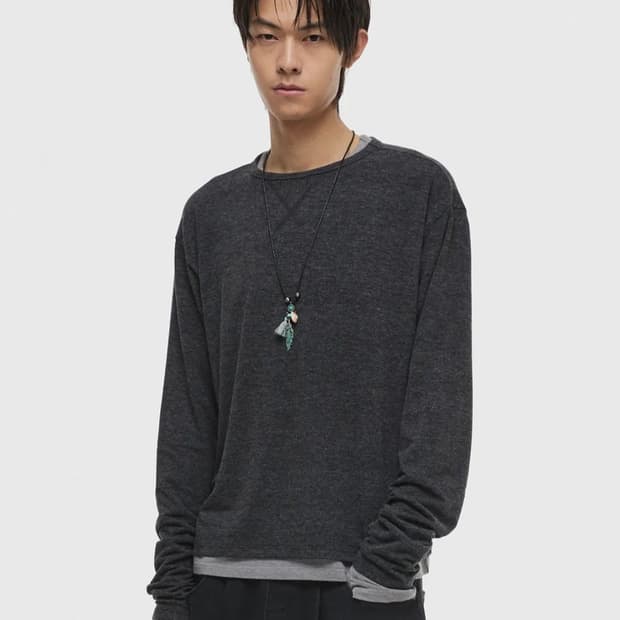 DNSR 레이어드 보트넥 롱슬리브 L