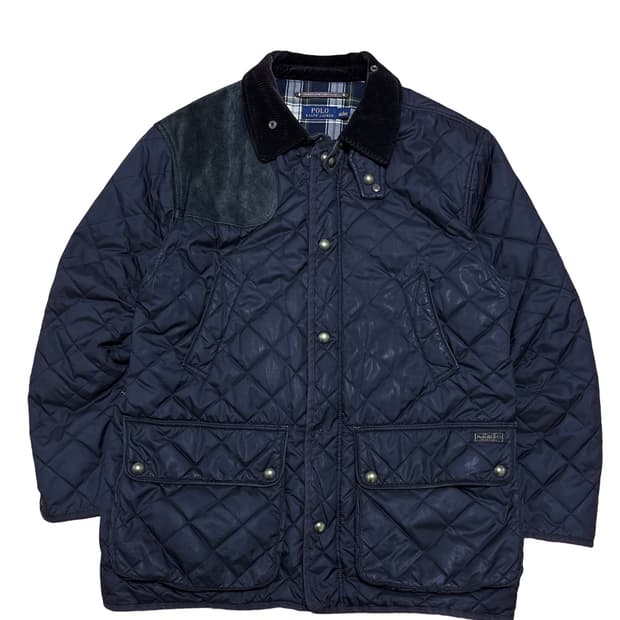 폴로 랄프로렌 블랙 퀼팅 자켓