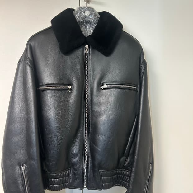 시스템옴므 리얼 무스탕 자켓 신품급 100-105