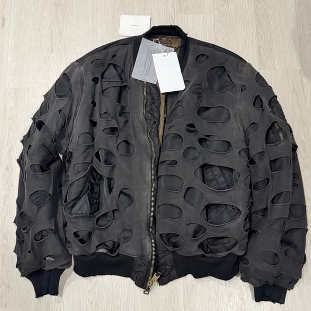 (2) 알렉산더 디제노바 더블 레이어 봄버 블랙