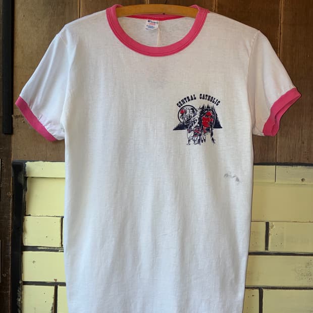 80’s Champion Ringer Tee Made In USA