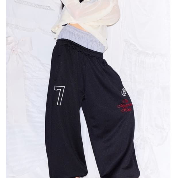 미스테리어스호텔 LAYERED JERSEY PT [BLACK]