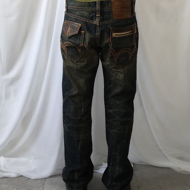 Ewdin washing denim pants