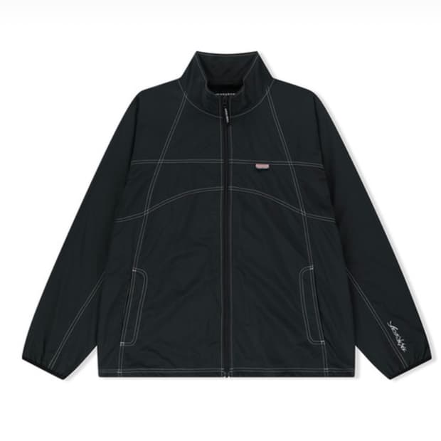 Y.E.S Nylon Track Jacket Black