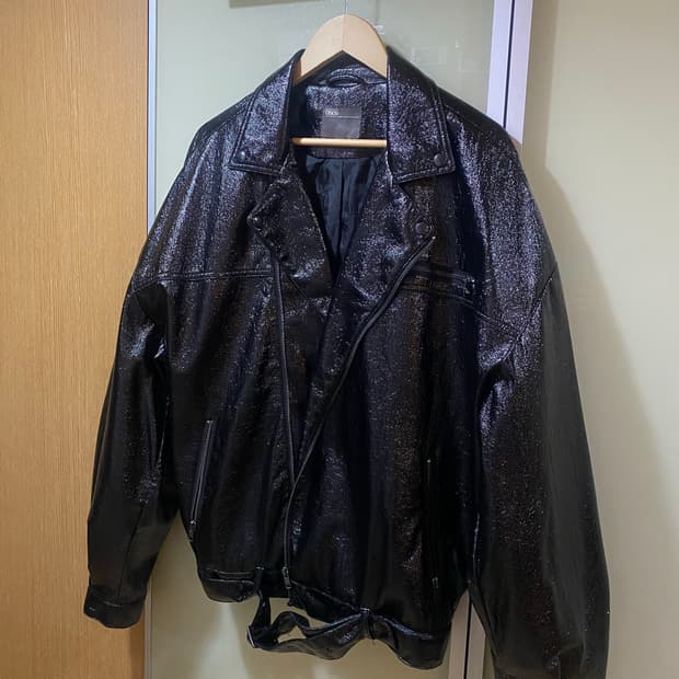 Asos PVC 재질 오버사이즈 자켓