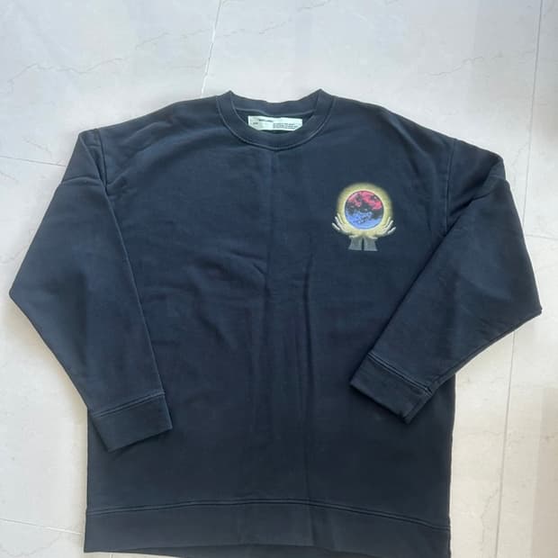 오프화이트 S 크루넥 스웨트셔츠