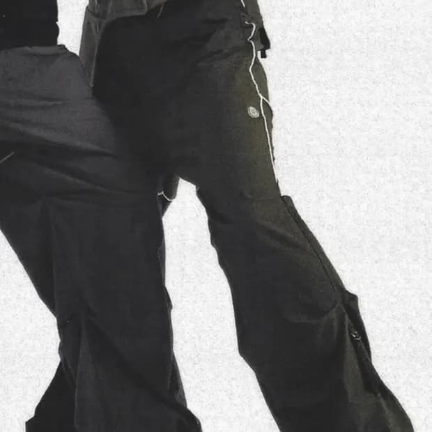 코이세이오 suu 스트랩 라인 팬츠 카키