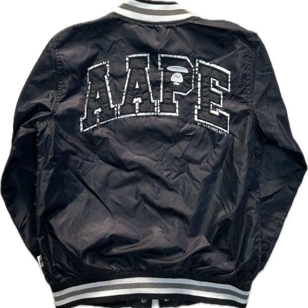00s 베이프 에이프 카모 스타디움 자켓