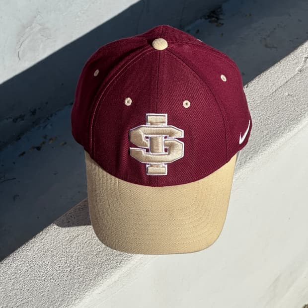 [L] 나이키 버건디 볼캡 모자