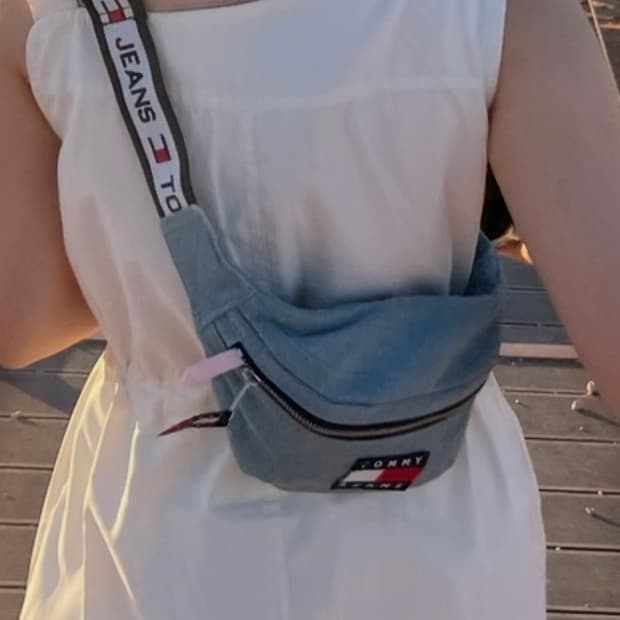 타미진스 데님 힙색