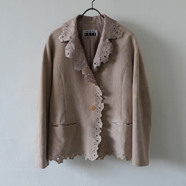 fete issey miyaek flower jacket 