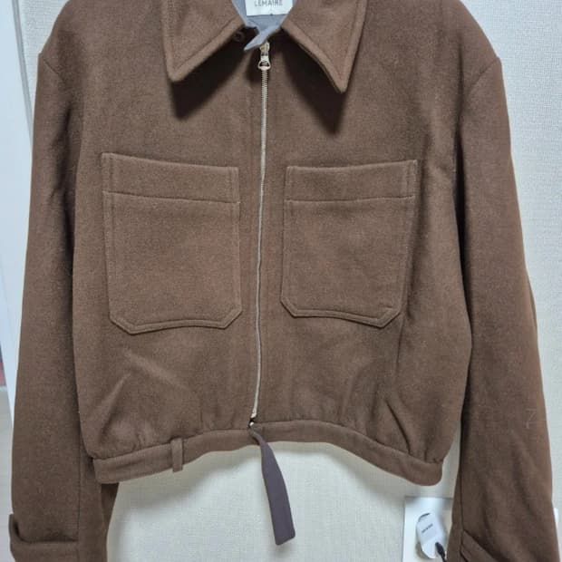 르메르 울 블루종 브라운 50