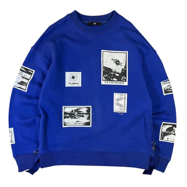 지오송지오 패치 프린팅 스웻셔츠