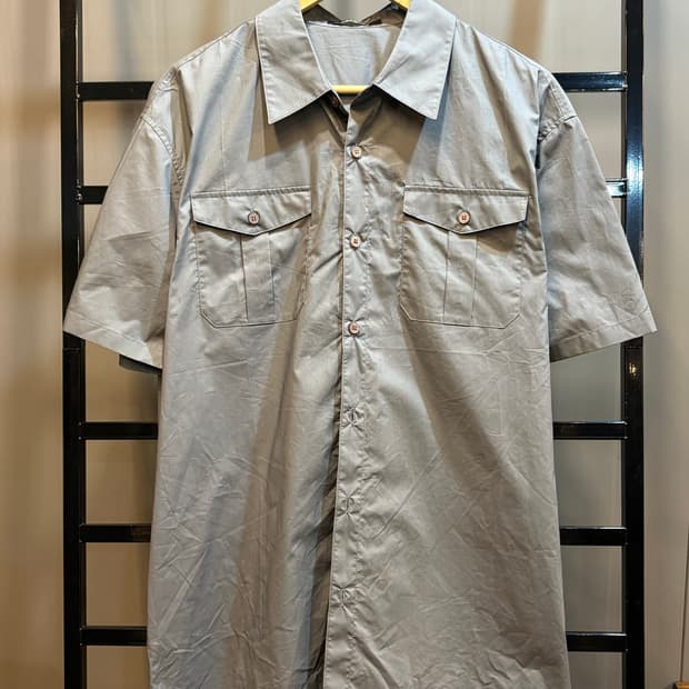 [L] 드로우핏 DRAW FIT 면 100% 투포켓 반팔 셔츠 그레이 2