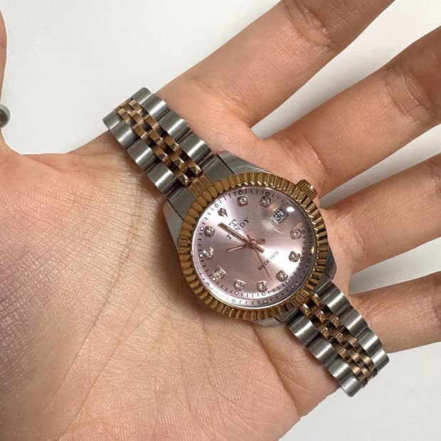 텐디 메탈 손목시계 로즈골드콤비